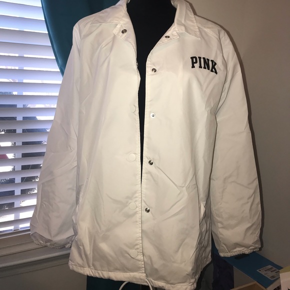 NWT Victoria’s Secret PINK Coaches Windbreaker Jacket - Picture 3 of 4